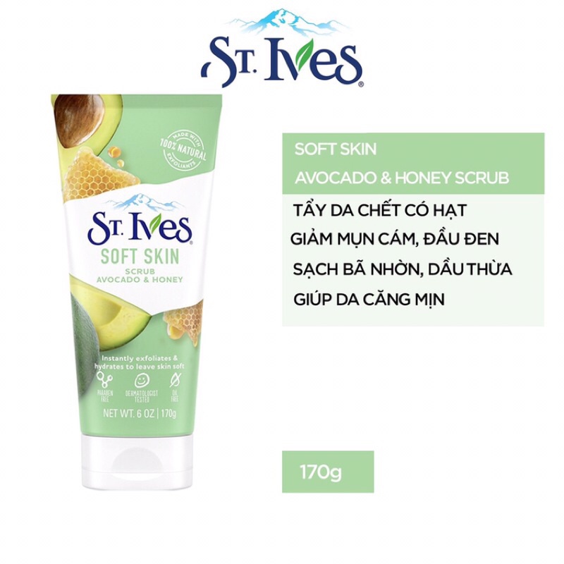Sữa Rửa Mặt Tẩy Tế Bào Chết ST. Ives 170g