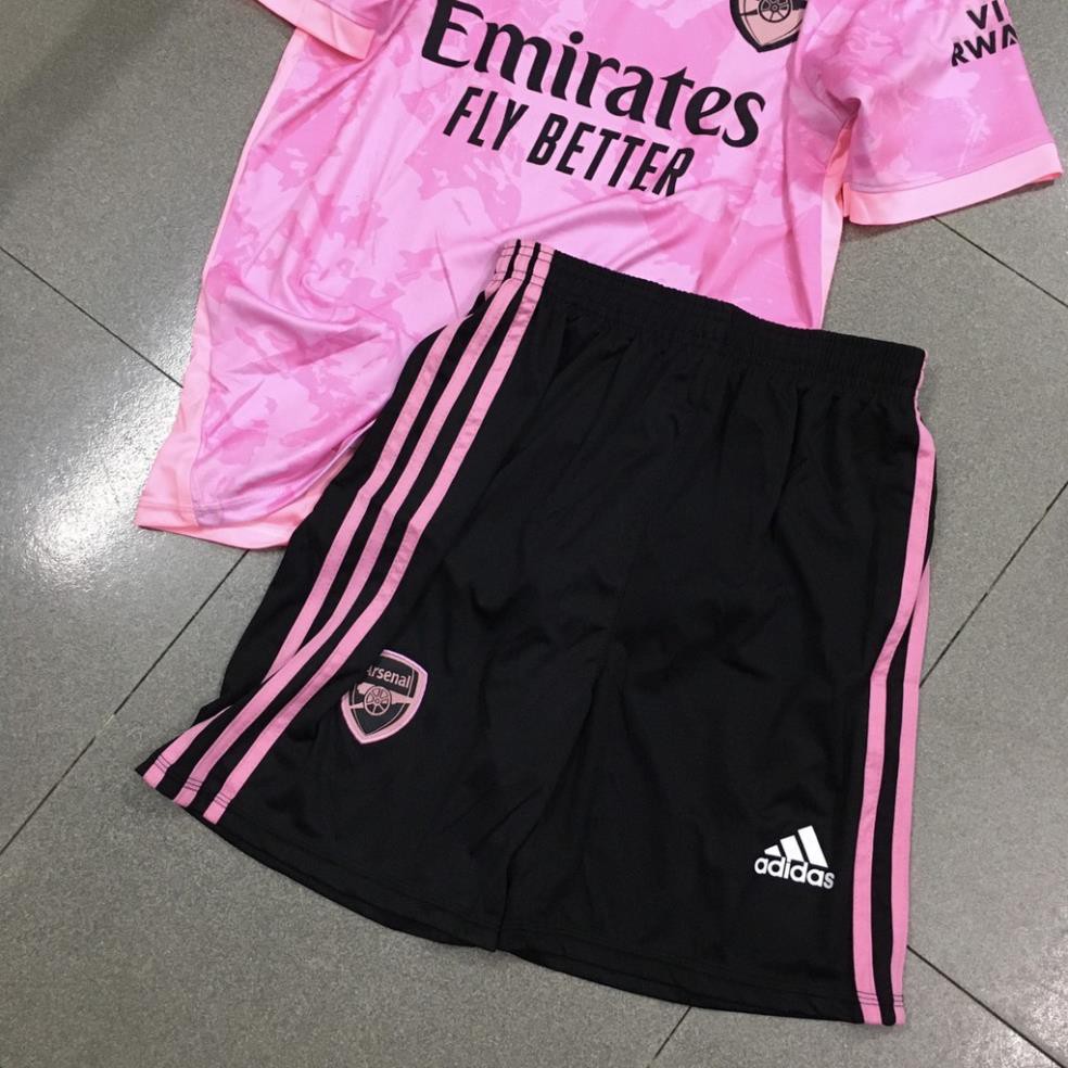 Bộ quần áo đá banh Arsenal hồng sân khách 2021FLG 🥇
