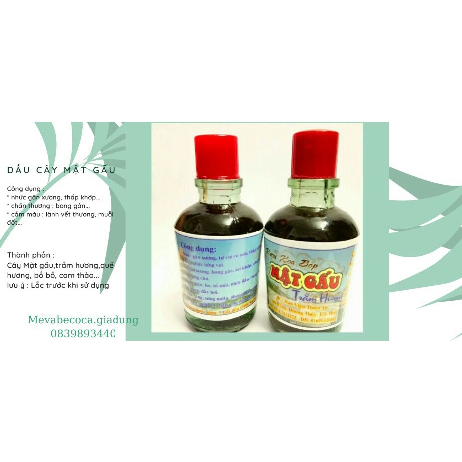 Combo 3 chai dầu XOA BÓP MẬT GẤU ĐAN VIỆN THIÊN AN - HUẾ