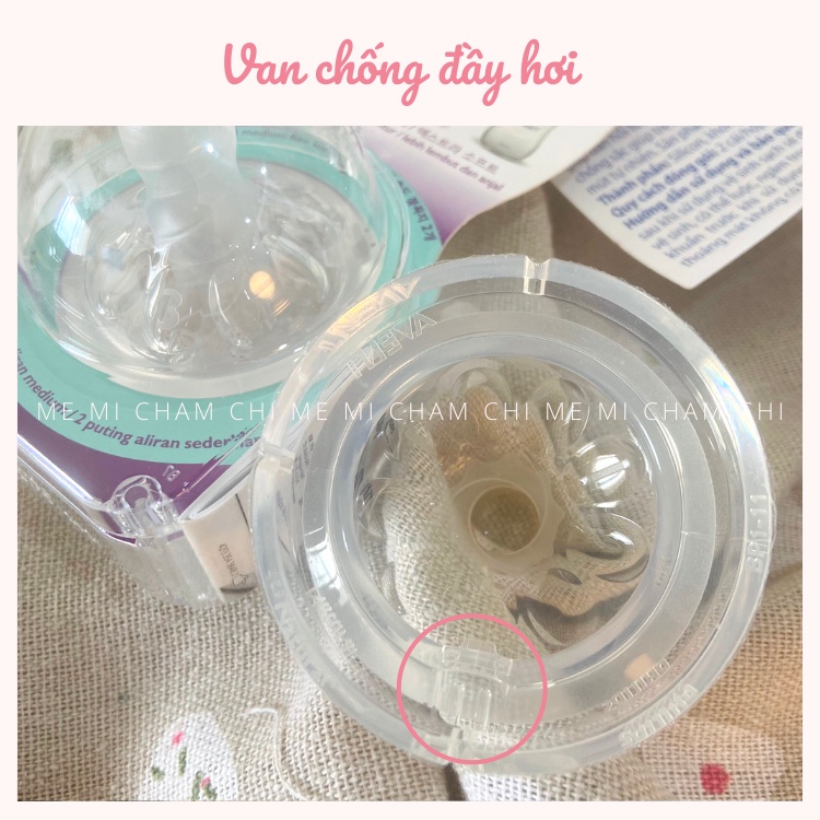 Núm Ti Silicon Bình Sữa Avent Cổ Rộng Cho Bé Sơ Sinh Đến 1 Tuổi