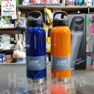 Bình Giữ Nhiệt Lock&Lock 620ml - Thép Không Gỉ Loop Tumbler LHC4154BLU, LHC4154ORG - Xanh Dương, Cam