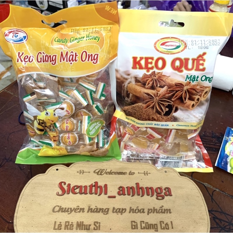 Kẹo Quế/Kẹo Gừng Mật Ong Gói 200G Trường Thuận