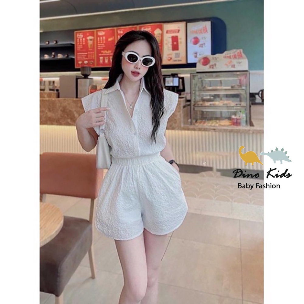 Bộ quần áo đi chơi đi tiệc cho bé gái chất xốp trắng size đại 20-40kg