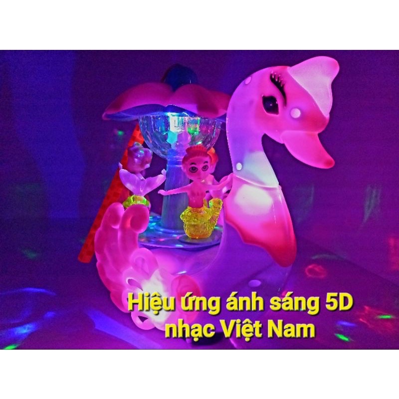 Đèn Lồng Trung Thu Cho Bé Thiên Nga Dạo Phố Cùng Nàng Tiên Cá 5D