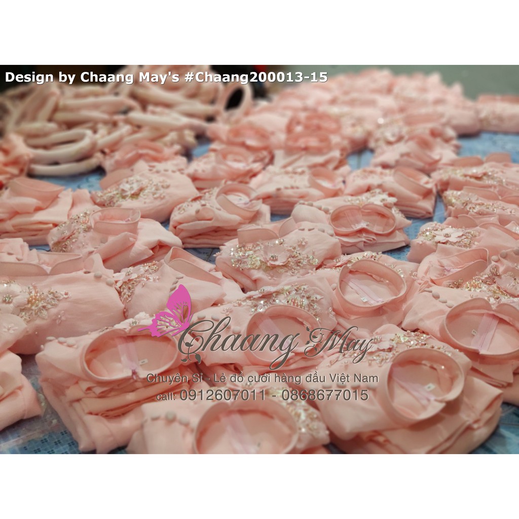 Áo dài lửng 4 tà vải von xốp mềm kiểu mẫu Đông Nhi kèm quần | BigBuy360 - bigbuy360.vn