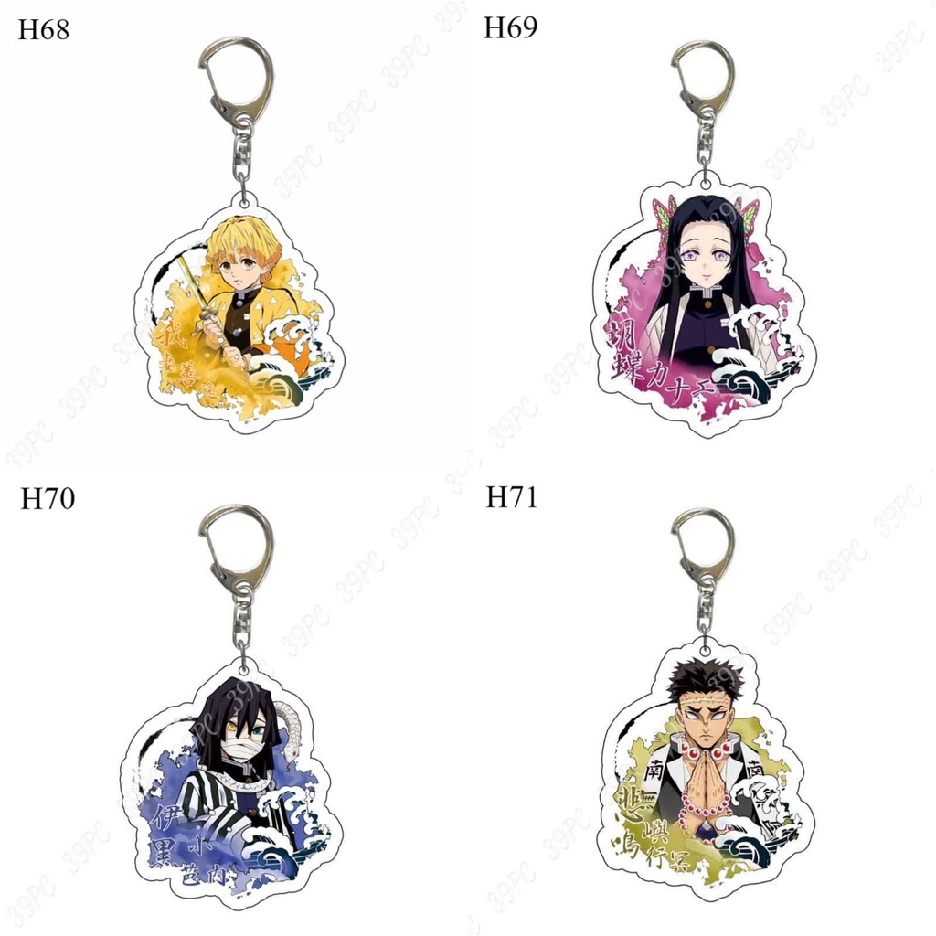  SandPC M c Kh a Keychain Acrylic Kimetsu No Yaiba Thanh G m Di t 