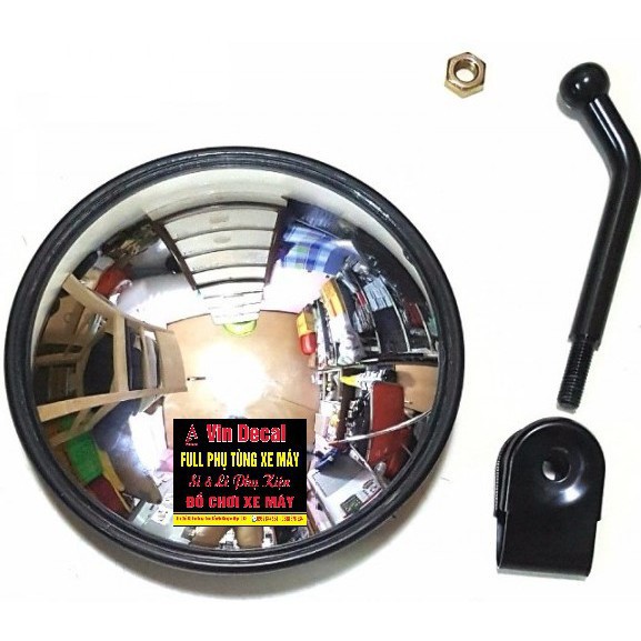Gương Cầu Lồi Loại 1 Lắp Trên Xe Máy Xe Tải (có tặng ốc chân kính lắp xe máy) - dochoixemay