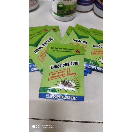 Chế phẩm sinh học diệt ruồi đen, nhặng 10g/ 50gr. Diệt ruồi giữ vệ sinh nhà cửa