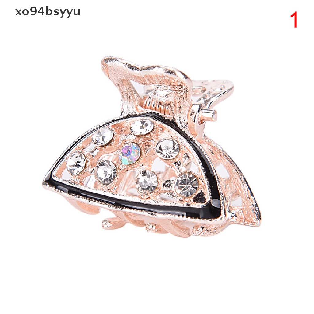 Kẹp Càng Cua Bằng Nhựa Đính Đá Hình Bướm Mini Dễ Thương Xo94Bsyu