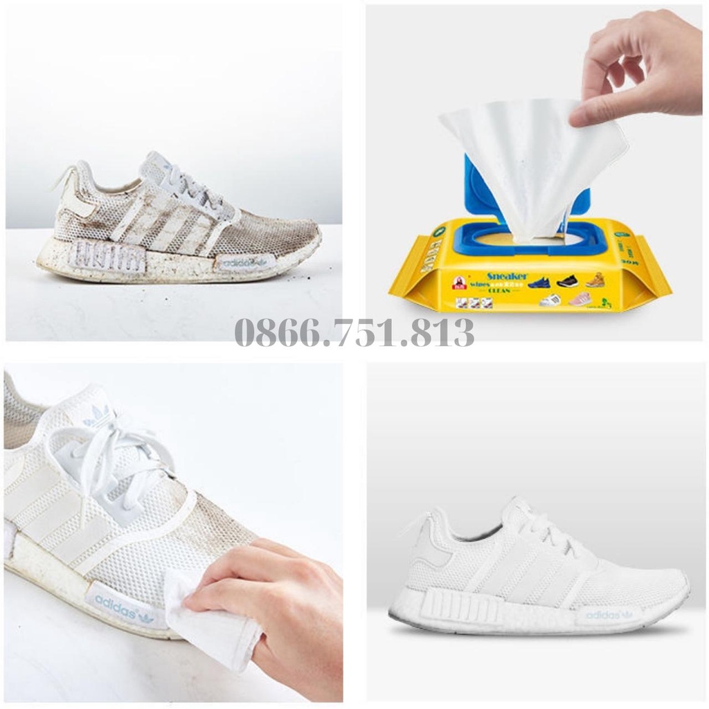 Khăn Giấy Lau Giày Siêu Sạch SNEAKER Hộp 30 Tờ