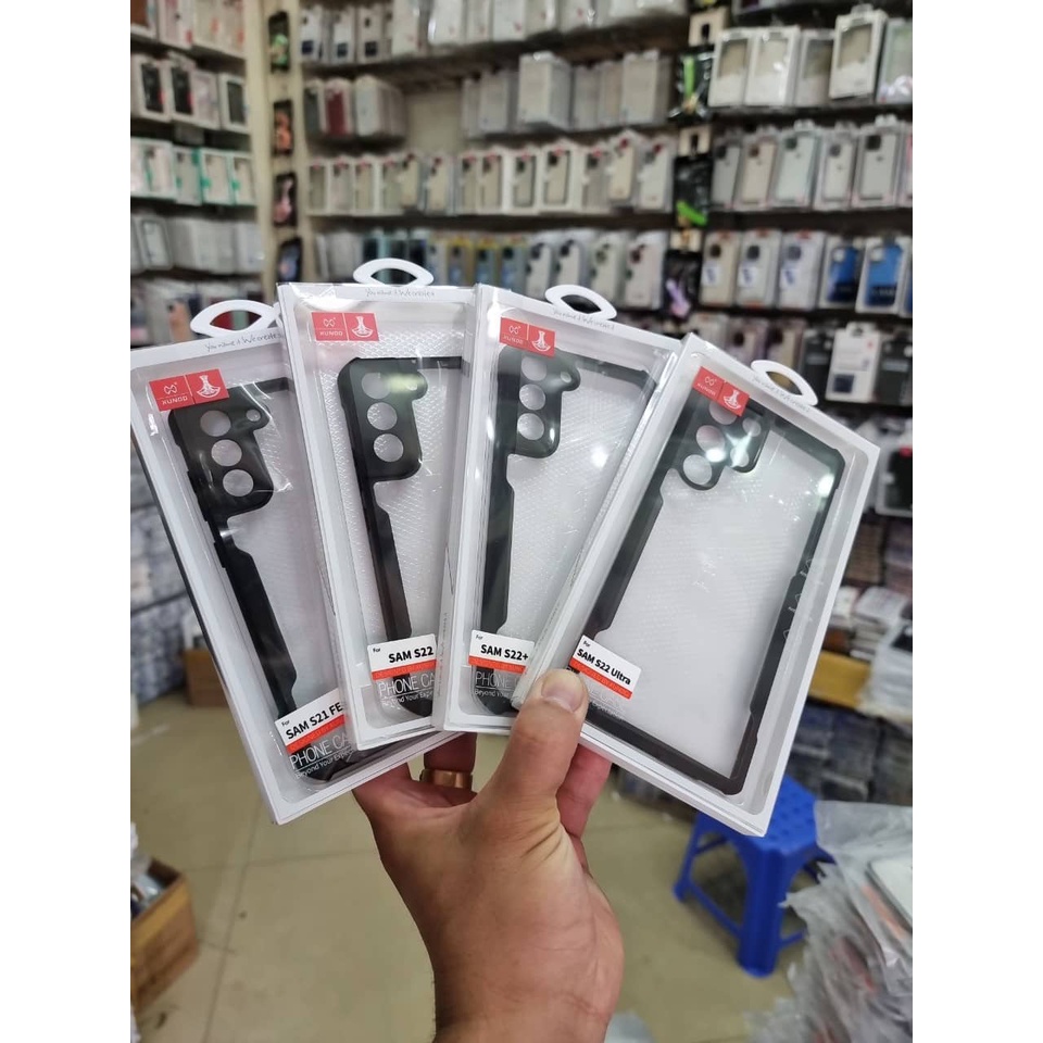 Ốp lưng XUNDD Samsung S22 5G / S22+ 5G / S22 Ultra 5G Mặt lưng trong suốt, Viền TPU, Chống sốc