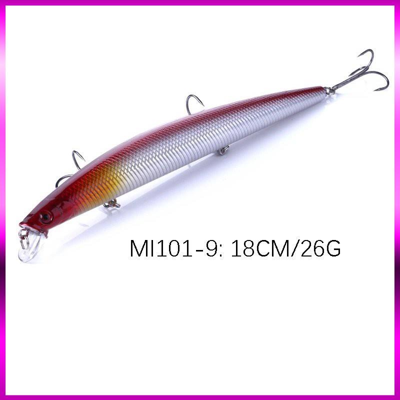 ⭐  Mồi Câu lure, cá chẽm , có mú, cá ngão , cá biển dài 18cm nặng 26gr