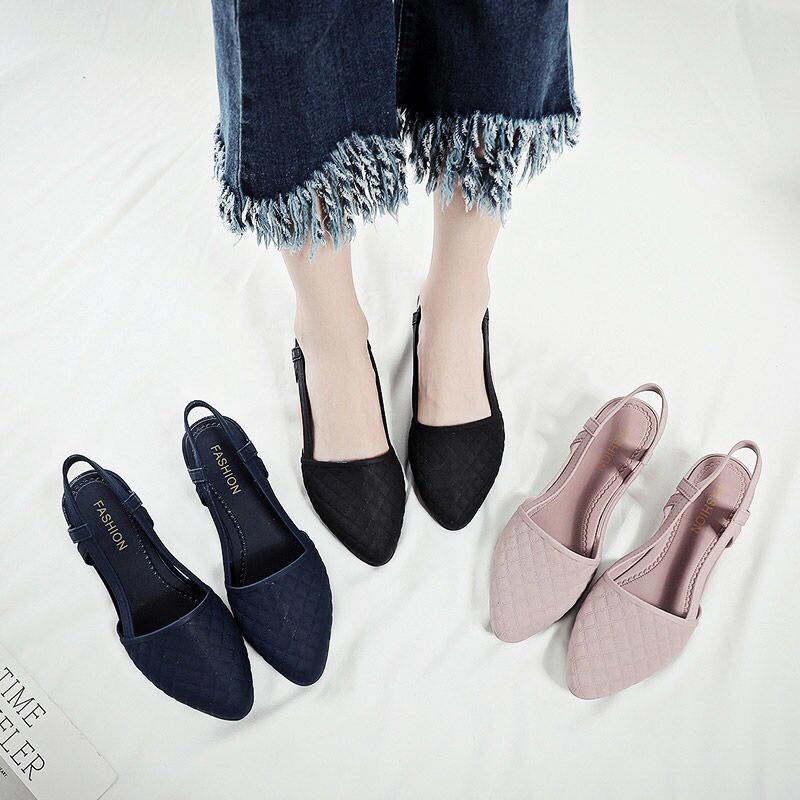 Giày nhựa đi mưa cao 5p xăng đan thời trang mới nhất Vuajay V183