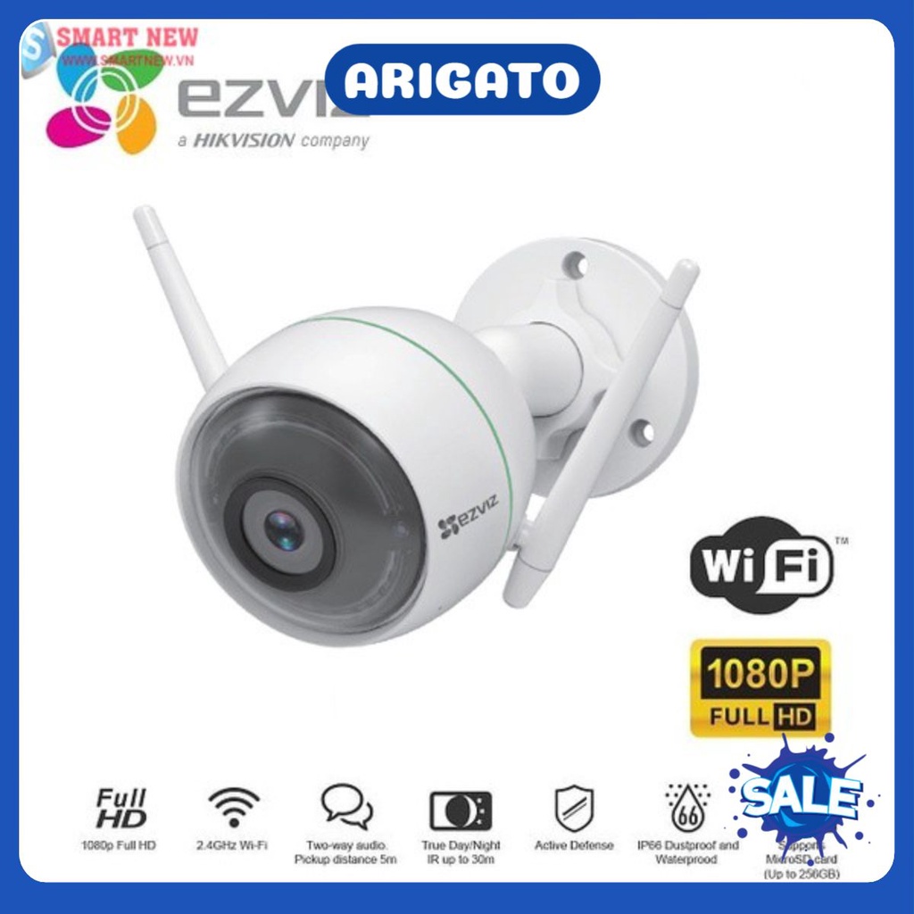 [HÀNG XỊN GIÁ SIÊU RẺ] Camera không dây EZVIZ Wifi 2MP C3WN- Hàng Chính Hãng