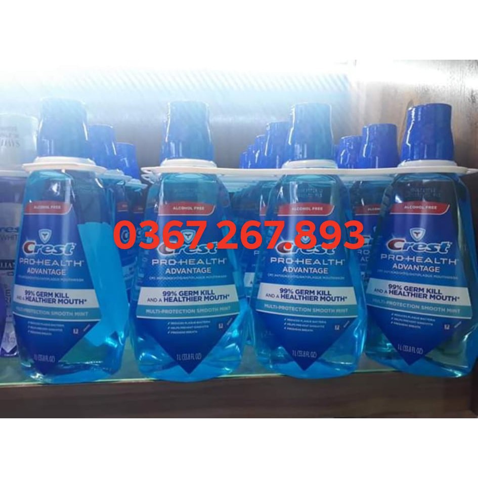 Nước Súc Miệng Crest Pro-Health Advanced Anticavity Fluoride Mouthwash 1000ml