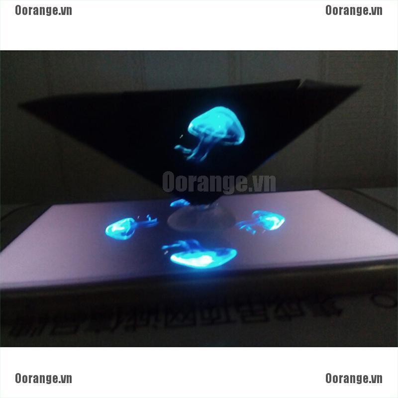 Bộ 2 máy chiếu hiển thị hình kim tự tháp 3D gắn điện thoại đa năng độc đáo