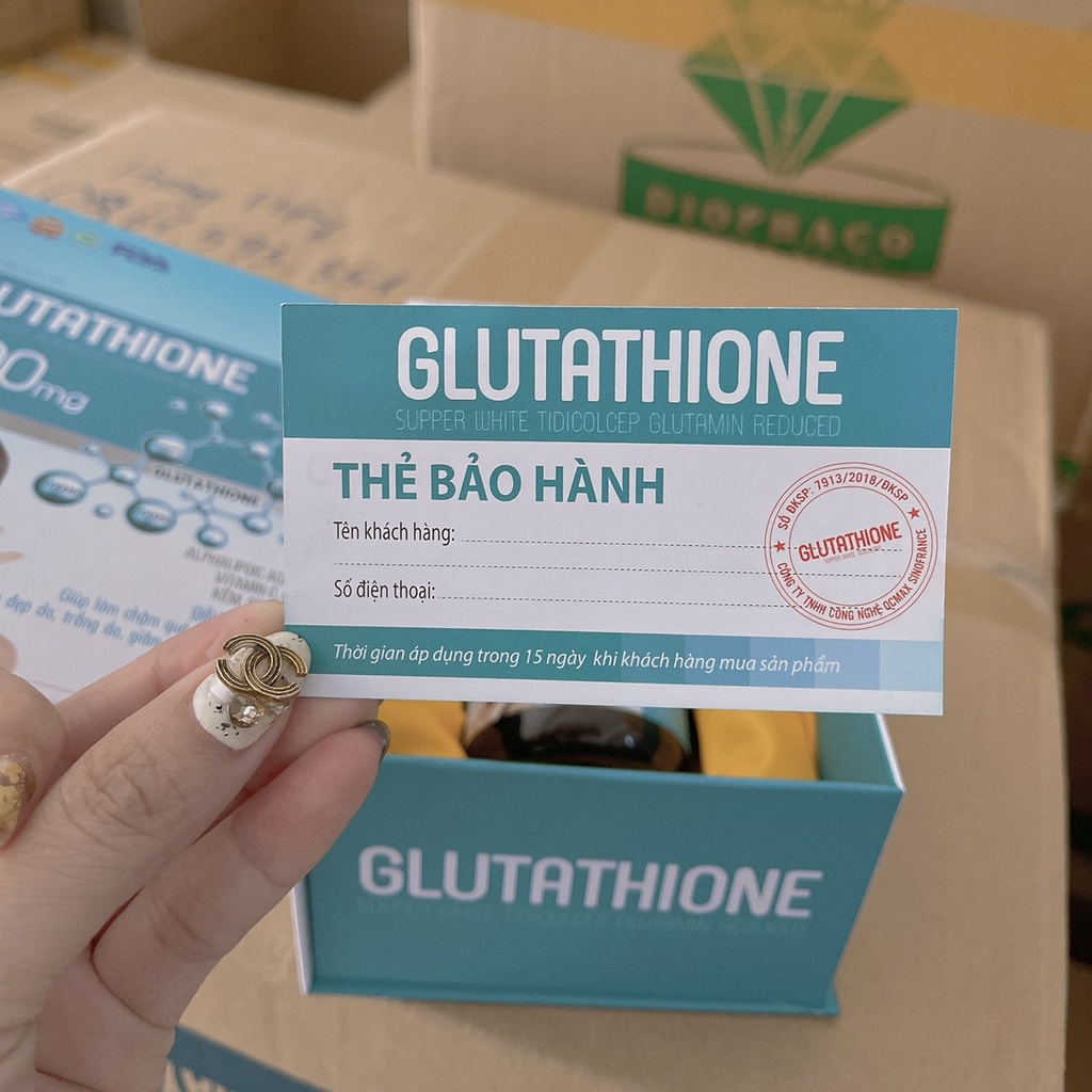 Viên uống Trắng Da Glutathione 1000mg Lọ 30v