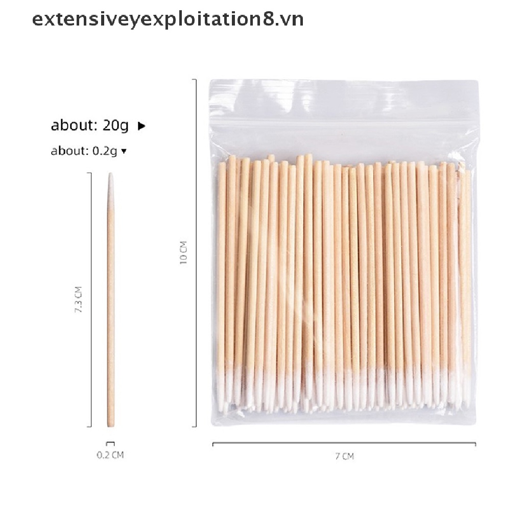 [Hàng mới về] 100 Tăm bông cotton đầu nhỏ dùng để vệ sinh lỗ sạc tai nghe an toàn sức khỏe người tiêu dùng