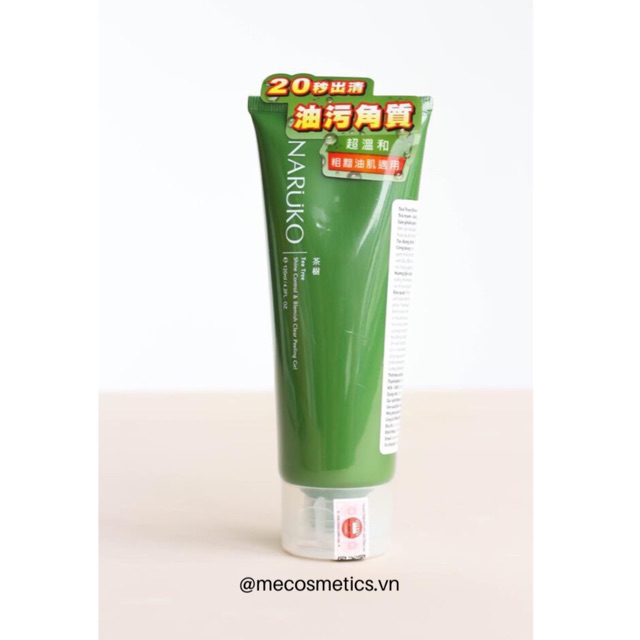 (Bản Đài)Gel Tẩy Da Chết Naruko Tea Tree Naruko Tea Tree Shine Control & Blemish Clear Peeling Gel