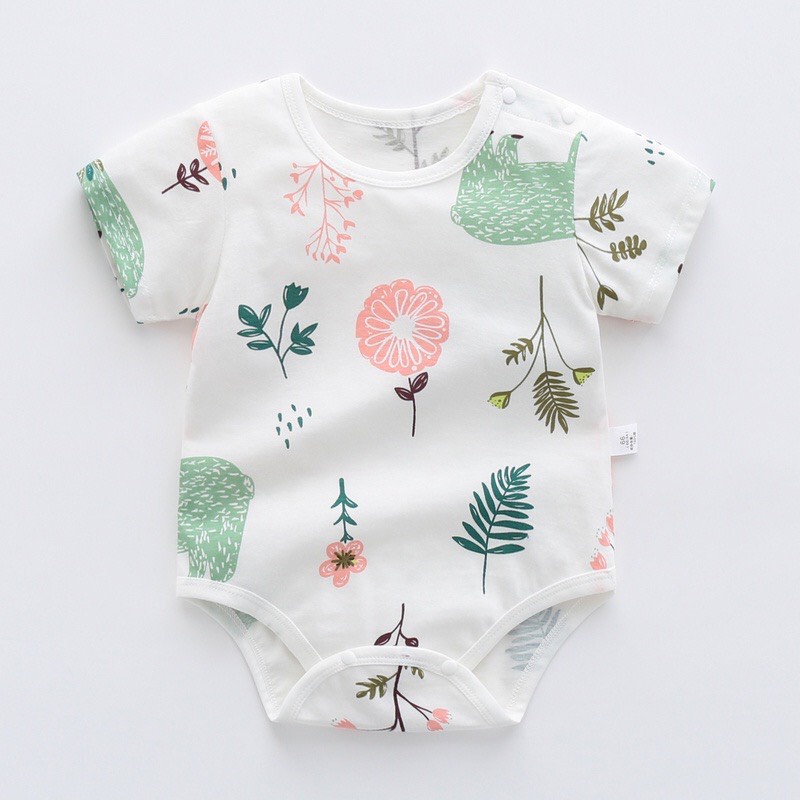 Bodychip cho bé , mẫu Body suit Hè Sơ Sinh vải 100% Cotton Mềm Mịn kiểu dáng dễ thương từ 3-12kg