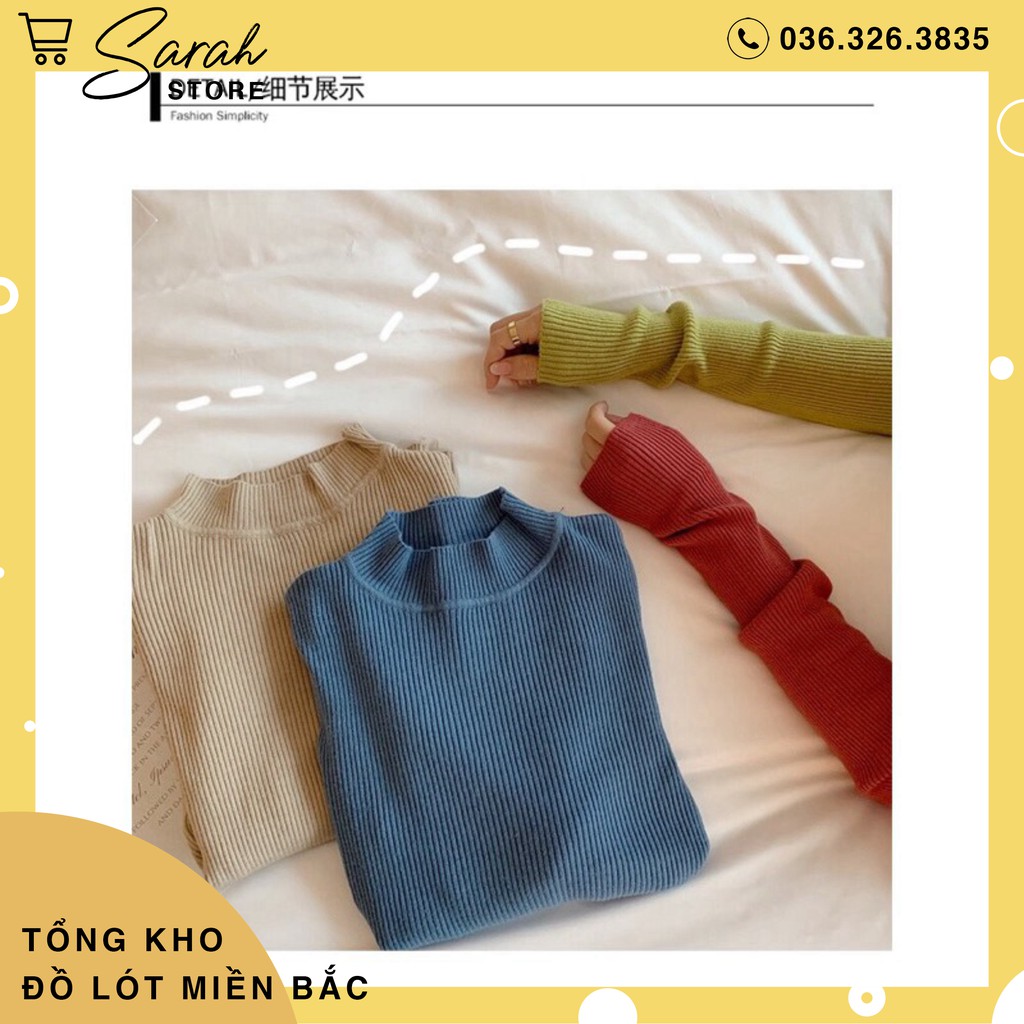 Áo Len Tăm Cổ 3 Phân Giữ Nhiệt Hàng Quảng châu Cao Cấp