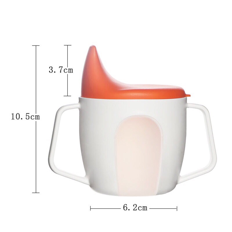 Cốc tập uống nước Babuu Nhật Bản có núm chống sặc