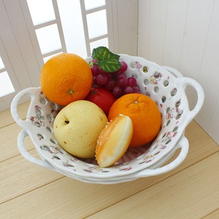 Rổ đựng trái cây giả sứ sang trọng, bền đẹp