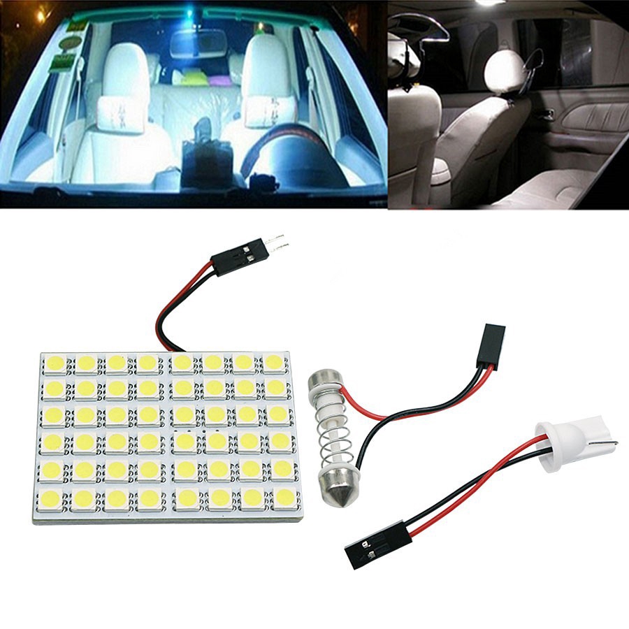 1 Đèn Led T10 5050 6 9 12 15 24 36 48 Bóng Smd Gắn Trần Xe Hơi