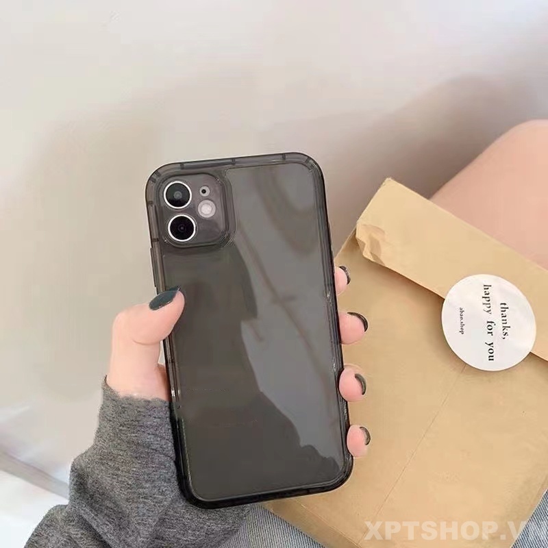 Ốp Điện Thoại Mềm Trong Suốt Chống Sốc Bảo Vệ Ống Kính Máy Ảnh Cho iPhone 13 12 11 Pro MAX XS MAX XR