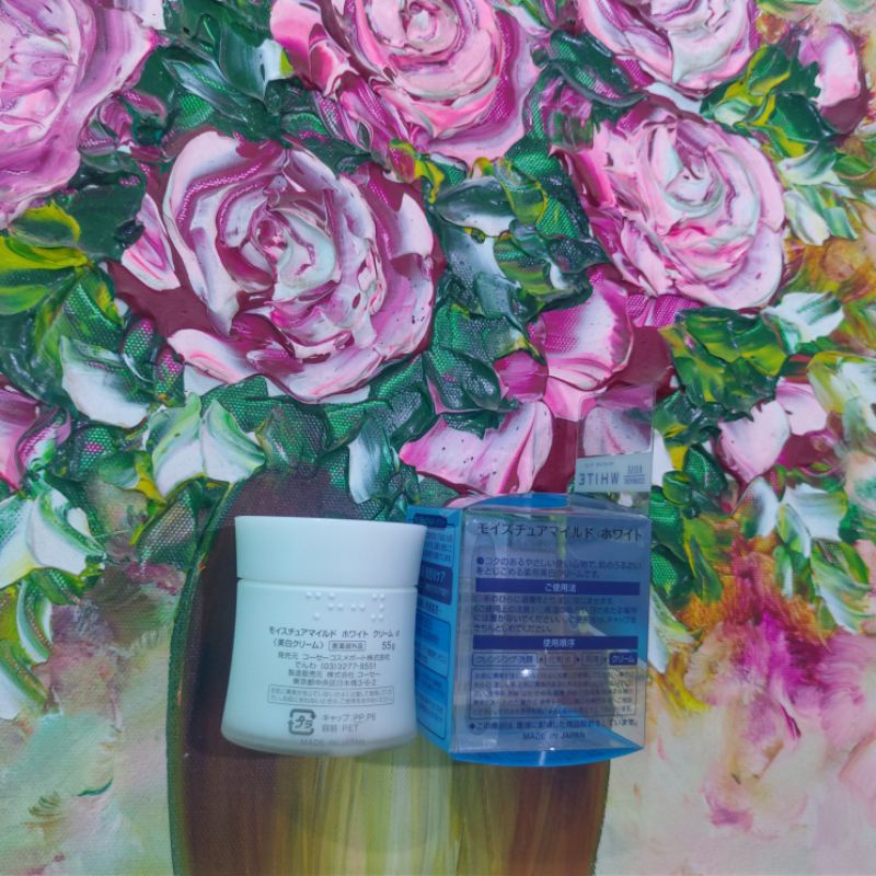 🌸Kem Dưỡng Ẩm & Trắng Da KOSE MOISTURE MILD WHITE  55gr Nhật Bản