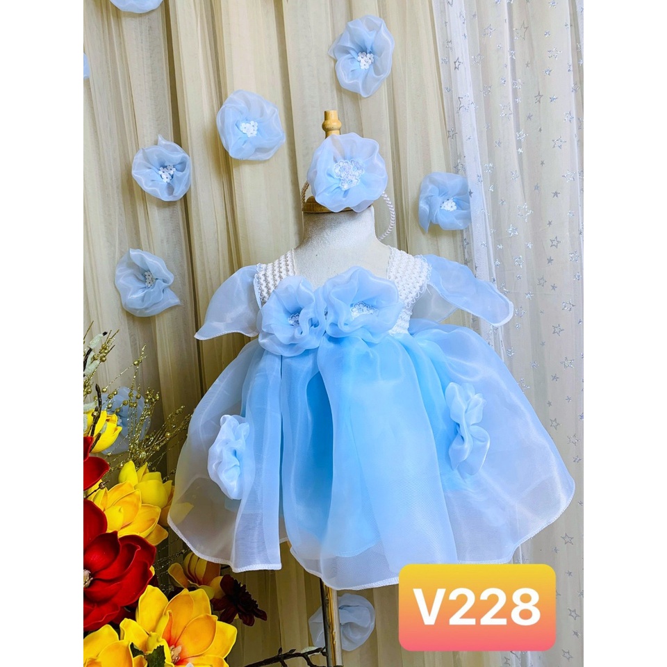 (4-20kg)TH Đầm xòe công chúa dễ thương sang trọng cho bé gái