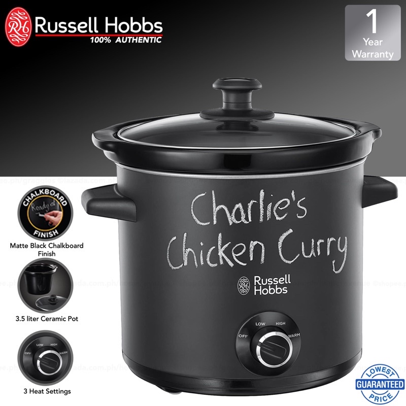 Nồi nấu chậm Russell Hobbs 24180-56 Chalkboard - Slow Cooker