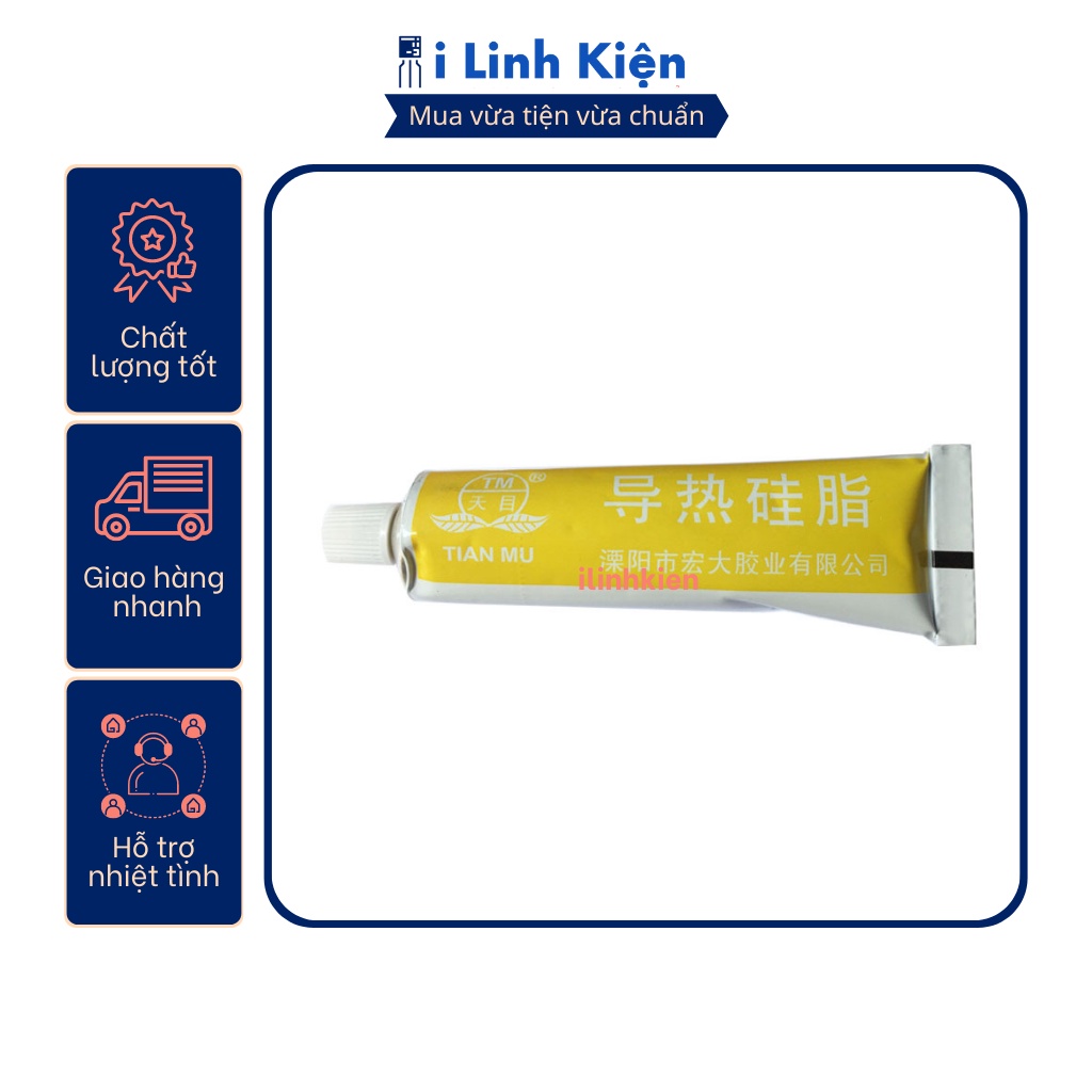 Keo tản nhiệt MU60 chuyên dùng cho cpu , sò nhiệt, IGBT công suất bếp từ màu trắng.