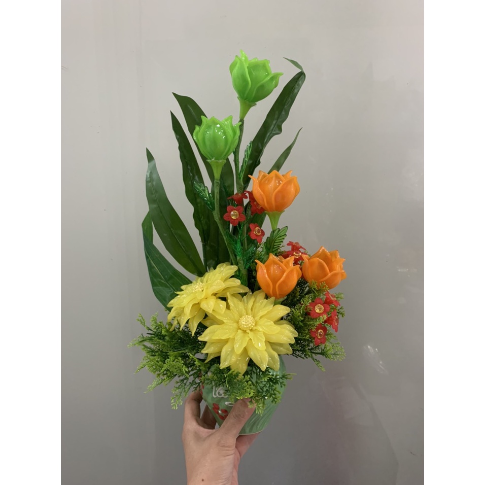 Chậu hoa ơha lê cao 40-45cm