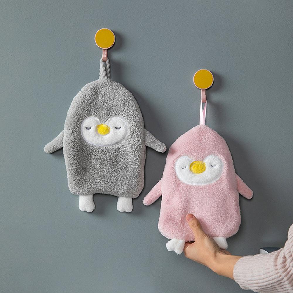 Khăn Lau Tay Mau Khô Bằng Sợi Microfiber Họa Tiết Hoạt Hình Cho Trẻ Em