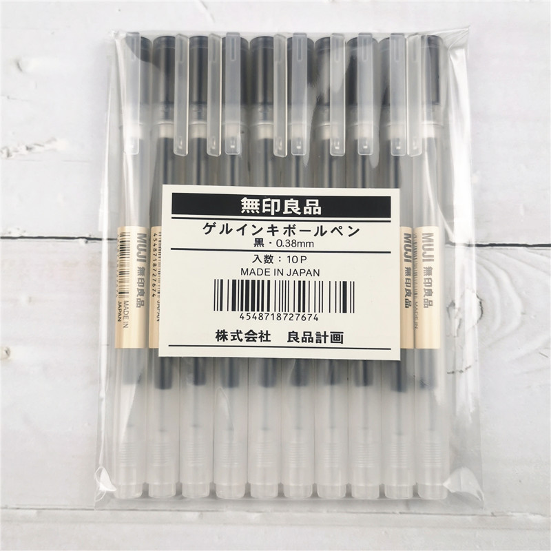 Bút Bi Mực Đen 100% Muji Phiên Bản 2019