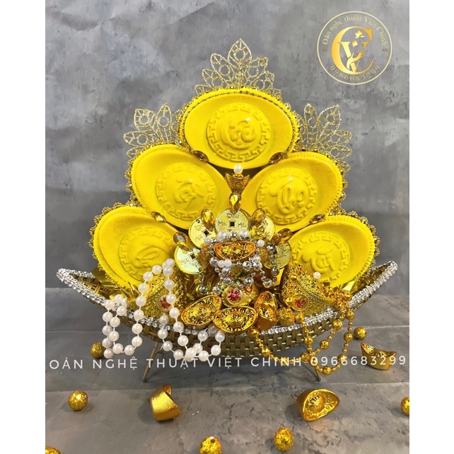 Oản dâng lễ - Thuyền đồng thỏi vàng
