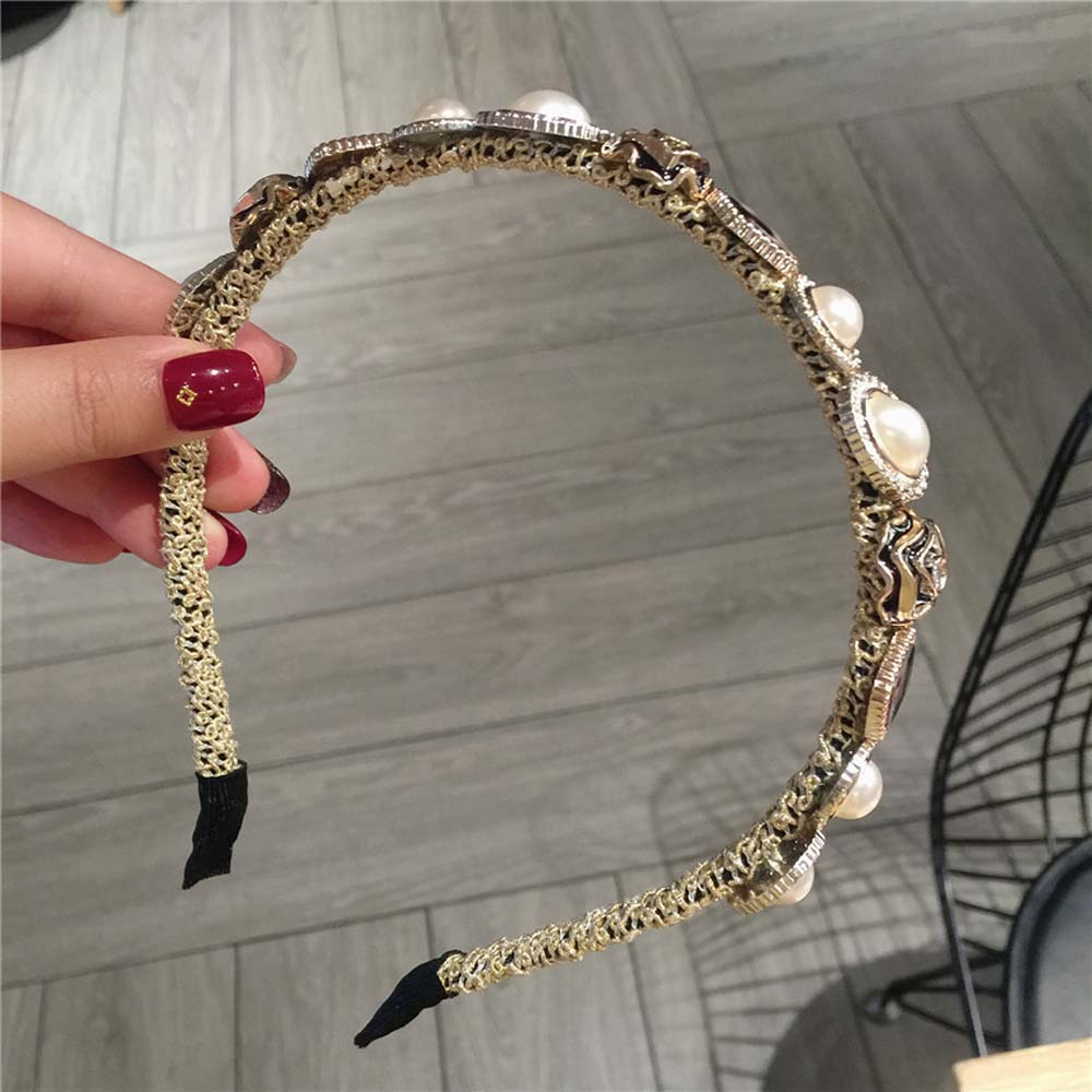 Cài Tóc Hoa Hồng Đính Ngọc Trai Giả Thời Trang Nữ