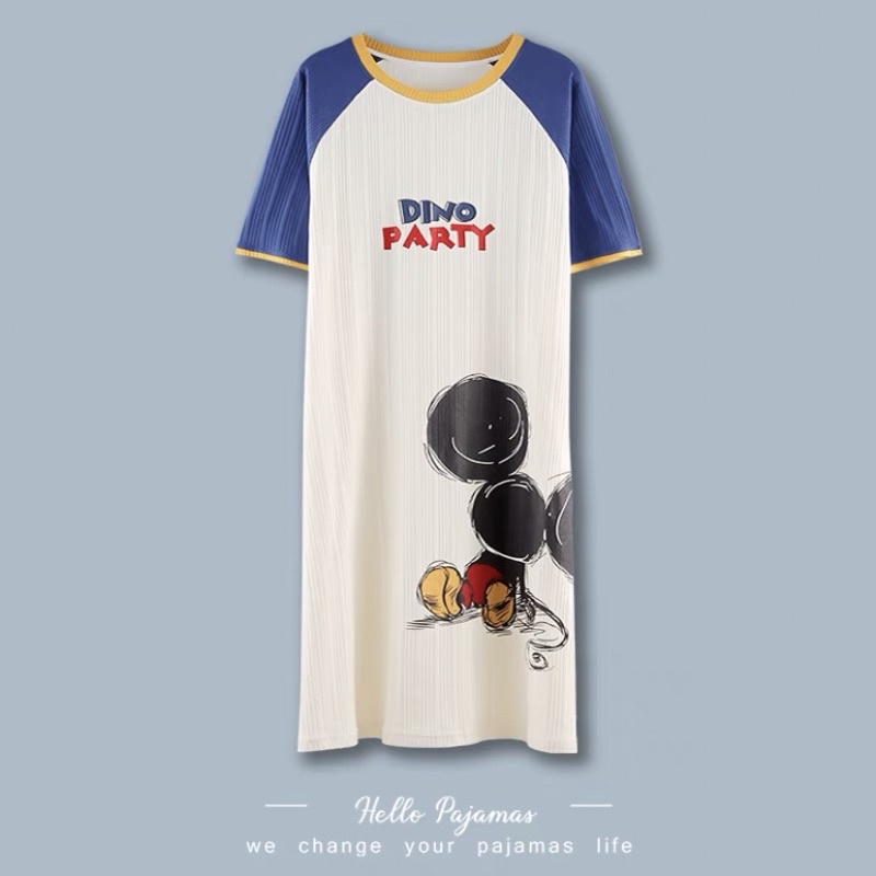 Váy Cotton Big Size Cổ Tròn Dễ Thương