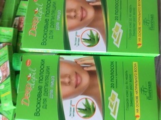 Wax lông mặt - Ria mép Deep ( hộp 20 miếng = 10 miếng kép dính nhau)