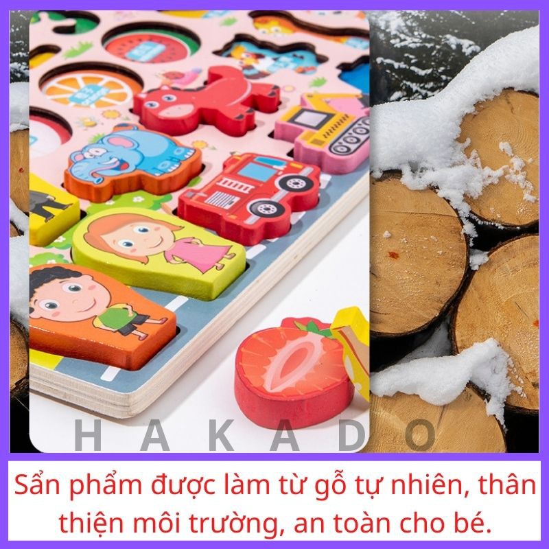 Bộ câu cá gỗ nhiều chủ đề