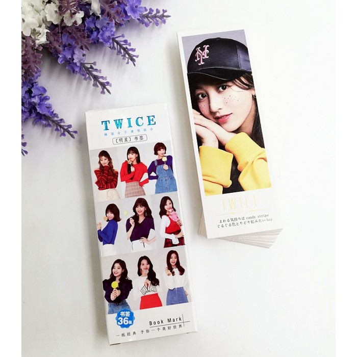 Bookmark Twice đánh dấu trang 36 tấm in hình nhóm nhạc idol hàn quốc