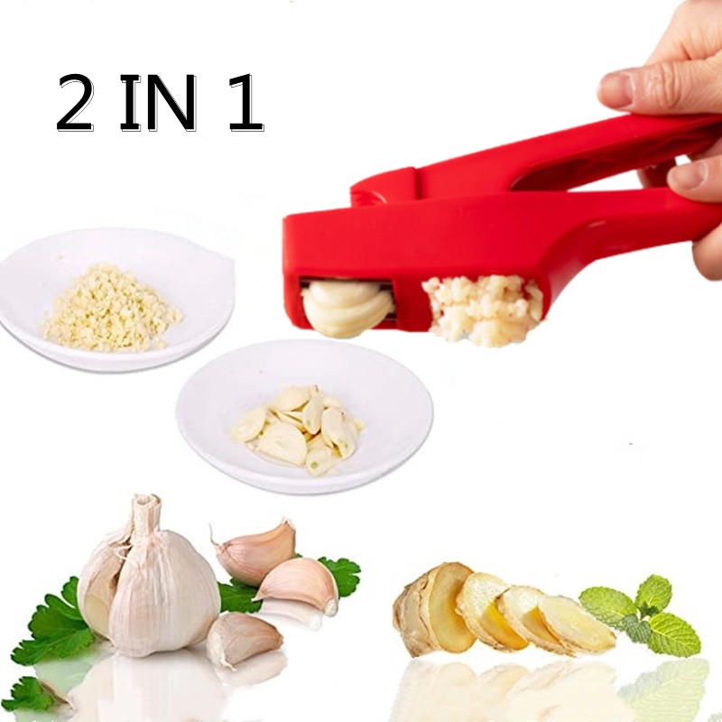 Dụng Cụ Nghiền Tỏi 2 Trong 1 Với Tay Cầm Chống Trượt Tiết Kiệm Diện Tích