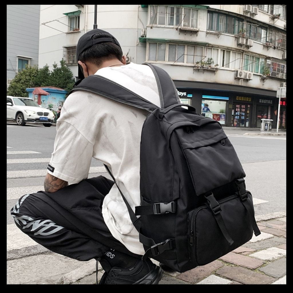 Balo Unisex Nam Nữ Đi Học Đi Chơi Thời Trang Vải Xịn Chống Nước Nhiều Ngăn Tiện Dụng Có Ngăn Đựng Laptop