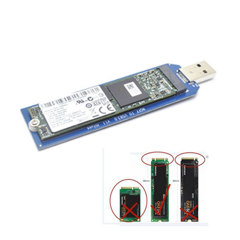 Card Chuyển Đổi 2230 2260 2280 M.2 B Key Ngff Sata Ssd Sang Usb 3.0 | BigBuy360 - bigbuy360.vn