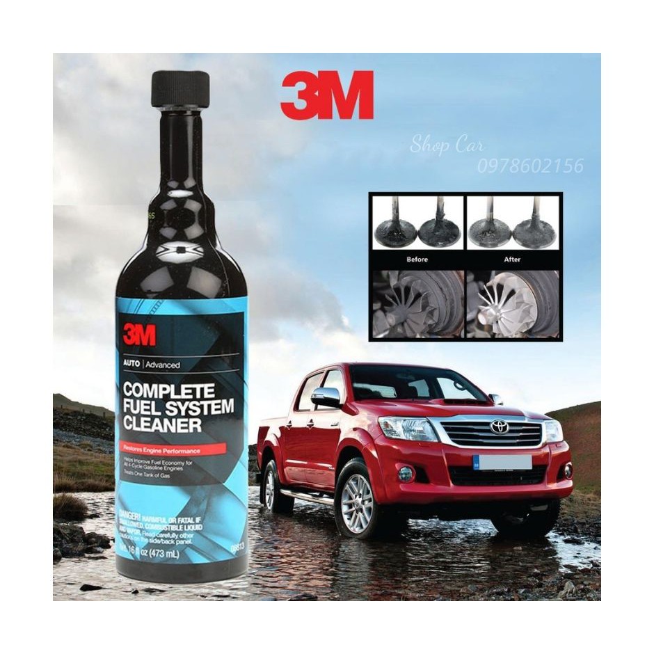 Súc Cặn Bình Xăng, Dầu Ô Tô 3M Complete Fuel System Cleaner 08813