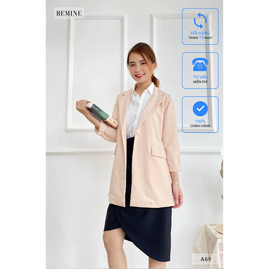 Áo vest blazer kiểu dáng thanh lịch BEMINE A69KEM
