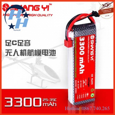 Pin Lipo ShangYi 4s, 6s 3300 mAh 35C - XT60, máy bay điều khiển