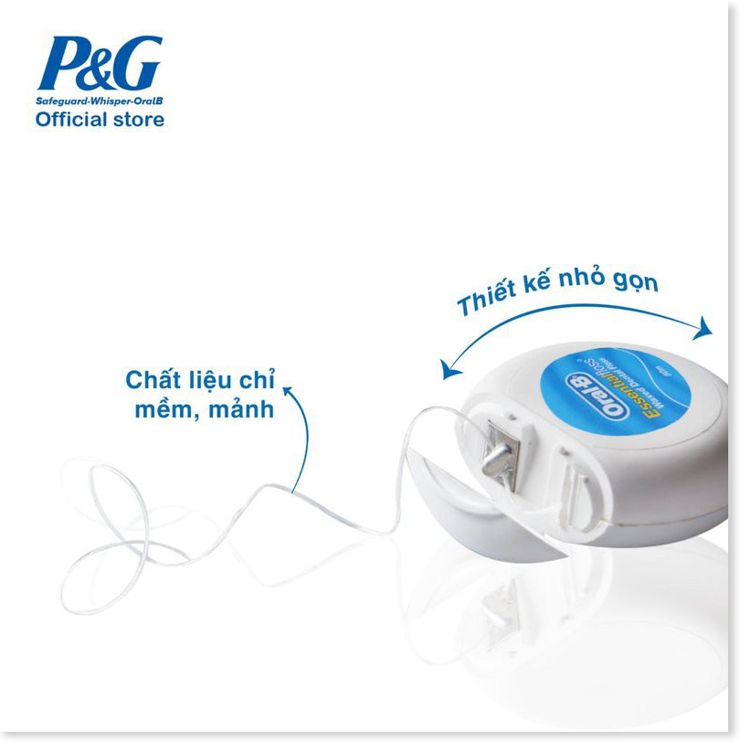 [Mã chiết khấu giảm giá sỉ mỹ phẩm chính hãng] Chỉ Nha Khoa Oral-B Essential Floss 50m