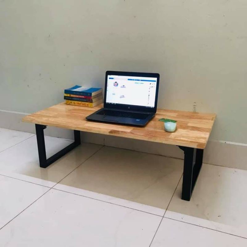 Bàn làm việc (R60*D120*C35cm), bàn học, bàn ăn gấp gọn {GIÁ TẠI XƯỞNG} chân sắt ngồi bệt
